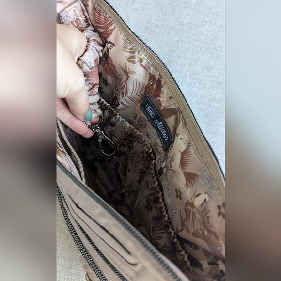 Lug Slider Crossbody in Sand Taupe - Picture 9 of 10